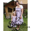 Nyári ruha, virágmintás, halványlila
