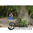 Középkék, egyvirágos kékfestő, pörgős, lány, nyári ruha, Borsika Portéka