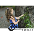 Középkék, egyvirágos kékfestő, pörgős, lány, nyári ruha, Borsika Portéka