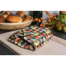 Színes háromszöges textil újraszalvéta