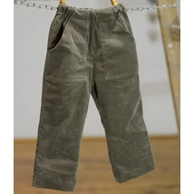 Keki zöld, gumis derekú, kordbársony, fiú nadrág Keki zöld, gumis derekú, kordbársony, fiú nadrág