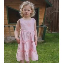 Halvány barack, apró virágos nyári ruha