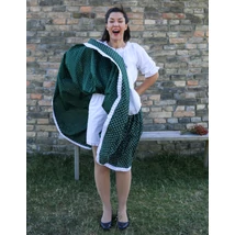 Borsika Portéka - Zöld tulipános EXTRA PÖRGŐS néptáncos szoknya (440 cm körben) Borsika Portéka - Zöld tulipános EXTRA PÖRGŐS néptáncos szoknya (440 cm körben)