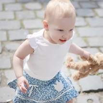 Kék, apró virágos, nyári pörgős szoknya Kék, apró virágos, nyári pörgős szoknya